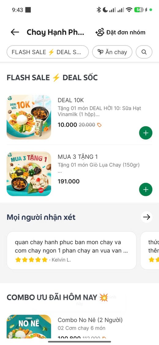 Gian hàng Chay Hạnh Phúc trên Food App — ảnh 2