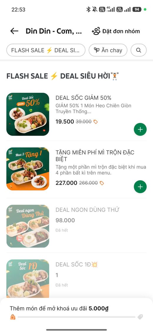 Gian hàng Din Din House trên Food App — ảnh 2